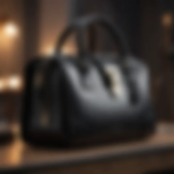 Luxury Business Bag in Sleek Black Leather