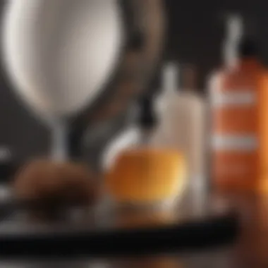 Essential Maintenance Tips for Diffusers A well-maintained hair diffuser alongside essential cleaning products.