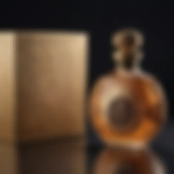 Intricate design of Maison Kurkdjian Oud Satin Mood packaging showcasing oriental motifs