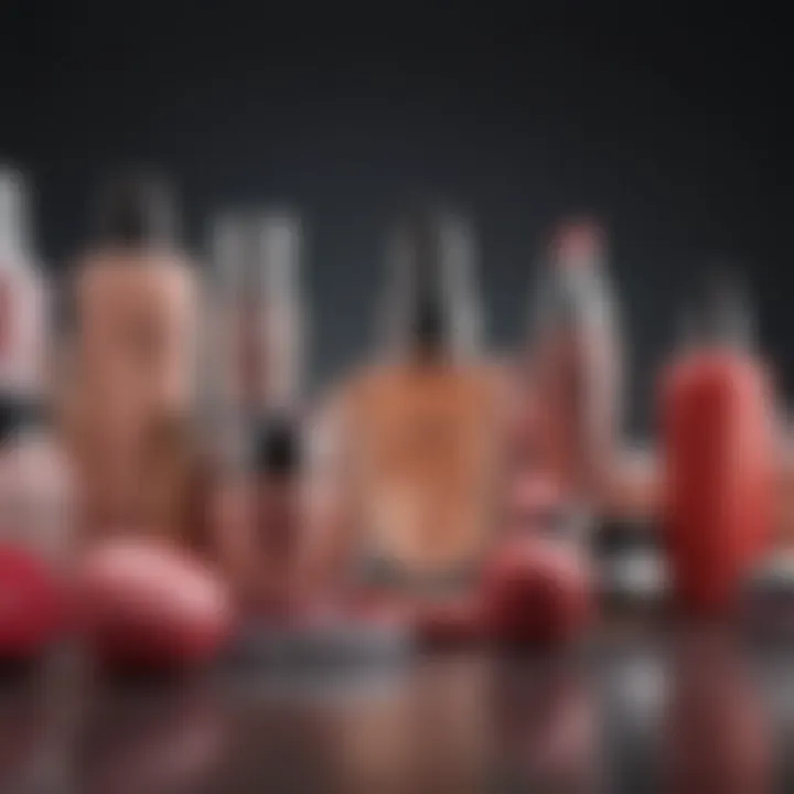 A beautifully arranged collection of beauty products with discounts