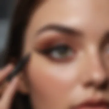 Different types of eyeliners displayed elegantly