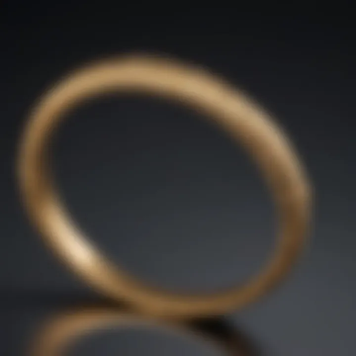 Minimalist Gold Bangle with Unique Textured Finish