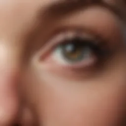 A close-up view of natural ingredients used in eyelash lengthening remedies.