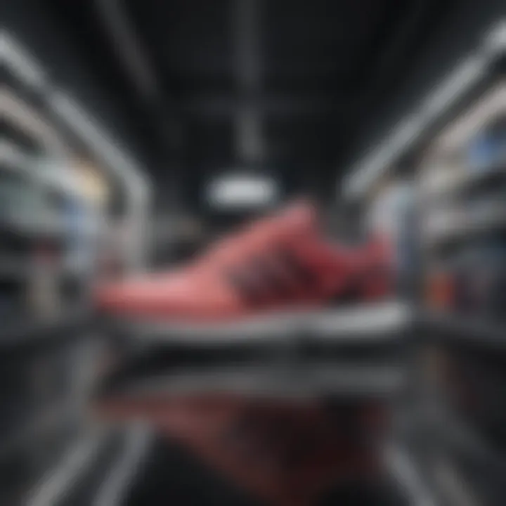 Digital shopping interface showcasing adidas promotions