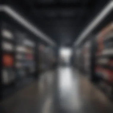 Engaging shopping atmosphere at adidas outlet
