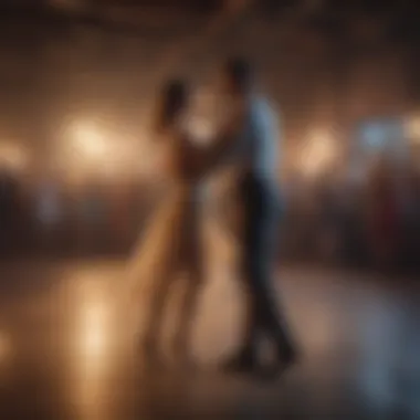 Couple learning a new dance together