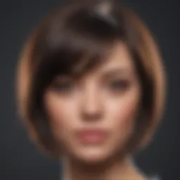 Virtual haircut simulation interface showcasing various hairstyles