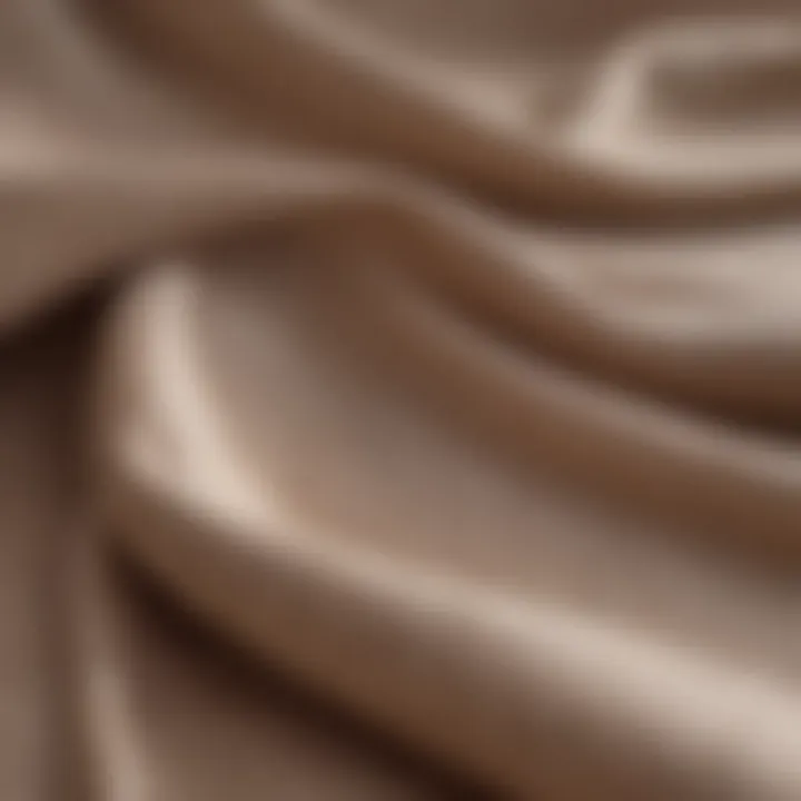 Close-up of fabric textures for neutral dresses