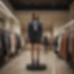 Chic apparel selection displayed at Nordstrom