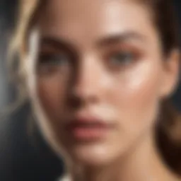 Radiant skin illuminated by natural light