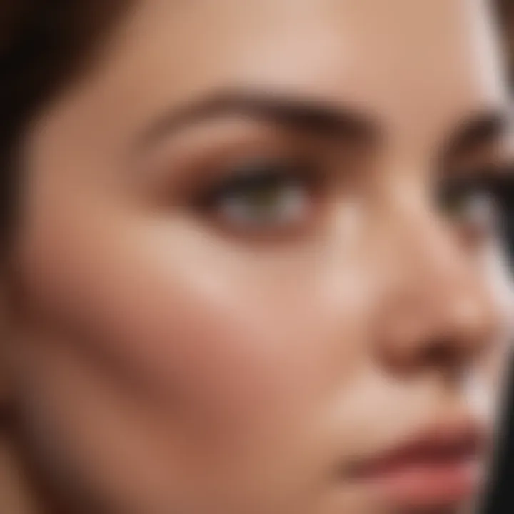 Before and after lash growth comparison