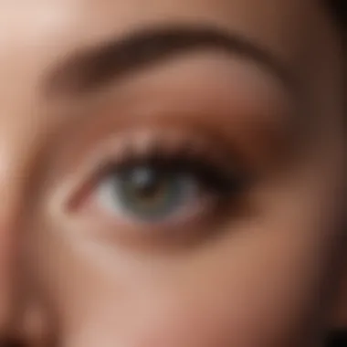 Lash Serum Application During Twilight Serum being applied to lashes at twilight