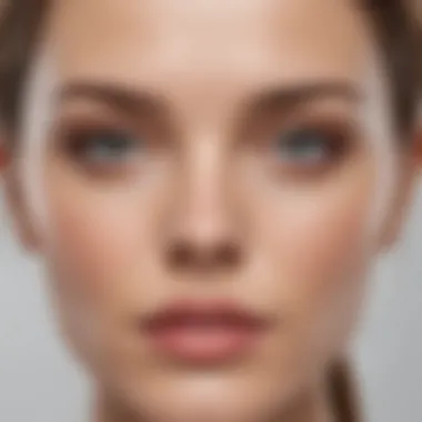 Results of Using Ora Microneedle System Before and after comparison of skin texture improvement using the Ora microneedle system.