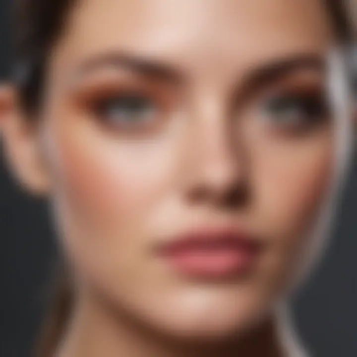 A comparison chart between organic and conventional cosmetics