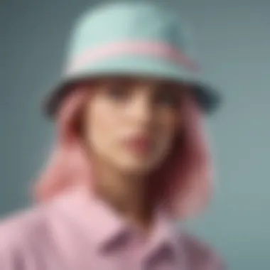 Pastel Perfection: 90s Bucket Hat for Effortless Style Effortlessly Cool Bucket Hat in Pastel Tones