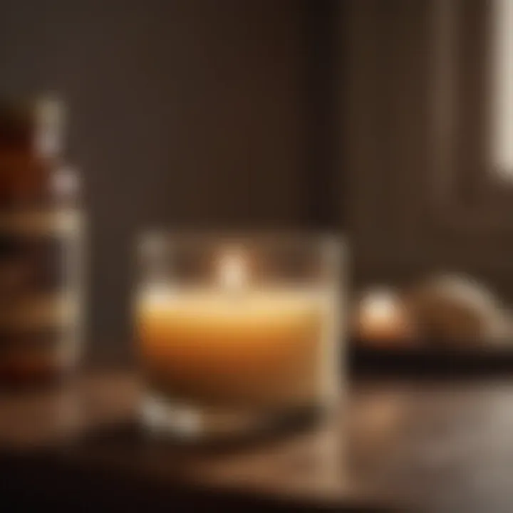 Aromatherapy candle for relaxation