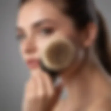 Delicate exfoliating brush with silk bristles