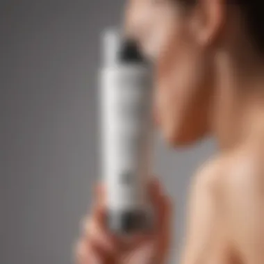Soothing Lotion for Post-Shave Skin Comfort Calm and soothing post-shave lotion applied on skin