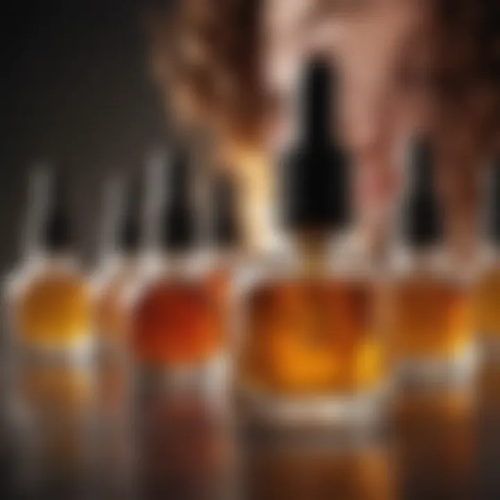 Close-up of rich, nourishing oils ideal for curl maintenance