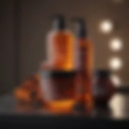 High-quality hair care products displayed elegantly.