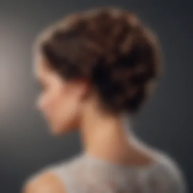 Elegant Braided Updo for Natural Hair Artistic representation of intricate braided updo