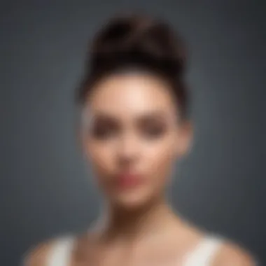 Sophisticated Chic Bun for Natural Hair Chic bun hairstyle with natural hair in a stylish updo