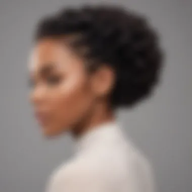 Textured Twist Protective Hairstyle Beautiful twisted hairstyle showcasing natural hair texture