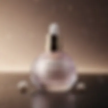 Elegant Nighttime Cream Bottle with Pearl Essence