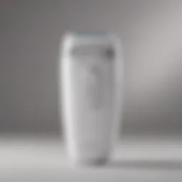Innovative design of a rechargeable epilator showcasing its sleek aesthetics