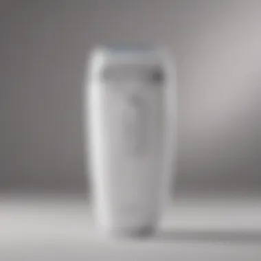 Innovative design of a rechargeable epilator showcasing its sleek aesthetics