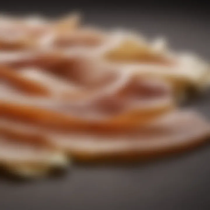 Close-up of natural ingredients used in wax strips for hair removal