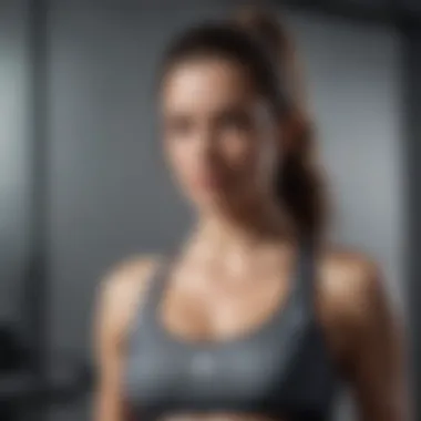 Performance in Action Female athlete showcasing the Reebok Pure Move Sports Bra during a workout