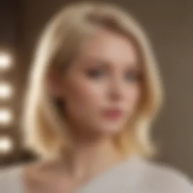 Embracing Change: The Transformation to Blonde A serene setting showcasing an individual showcasing their new blonde look