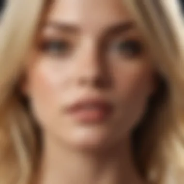 The Beauty of Blonde: A Close-Up Perspective Close-up of vibrant blonde hair with sun-kissed highlights