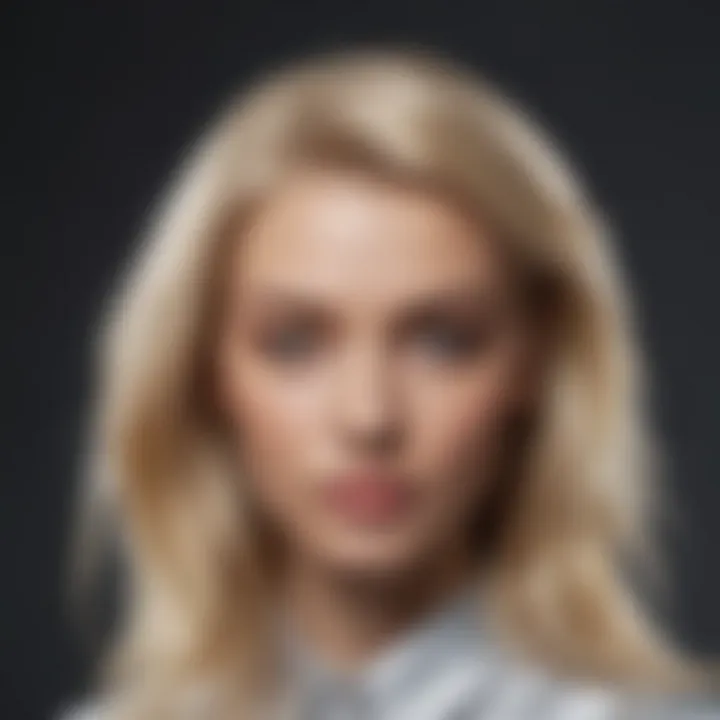 Diverse hairstyles featuring blonde shades on stylish models