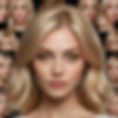 Celebrity Influence: Blonde Hair in the Spotlight A collage of celebrity blonde hairstyles influencing trends