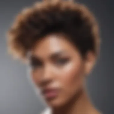 A visual representation of scalp health promoting natural hair growth