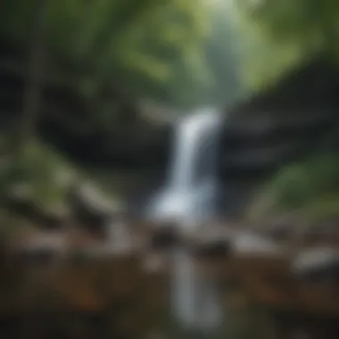 Tranquil Cascades in the Catskills Scenic Waterfall in the Catskills