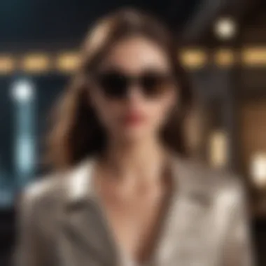 Chic Ensemble: Shades of Light Fashion Forward Look Trendy Fashion Forward Outfit