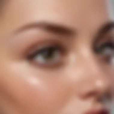 Essential Skincare Products for Eye Rejuvenation An array of skincare products specifically targeting fine lines under the eyes.