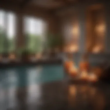 Opulent Spa Retreat with Aromatherapy Luxurious spa setting with essential oils and candles