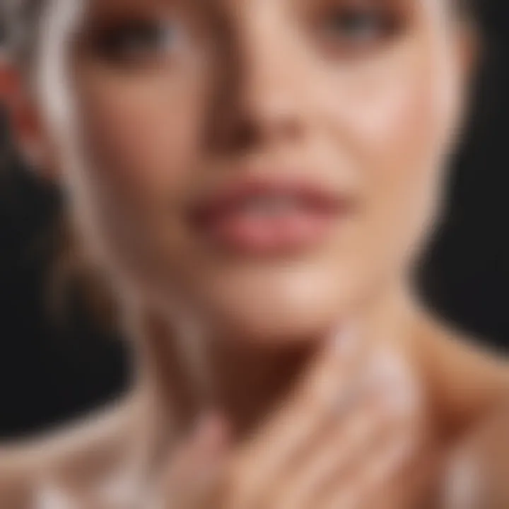 Smooth Application of Pubic Hair Removal Cream