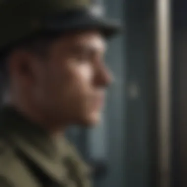 Moving Moment of a Soldier's Reflection Soldier's Reflection