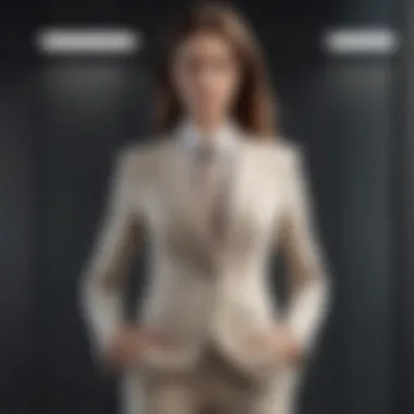 Sophisticated Business Suit in Elegant Neutral Tones Sophisticated Business Suit in Elegant Neutral Tones