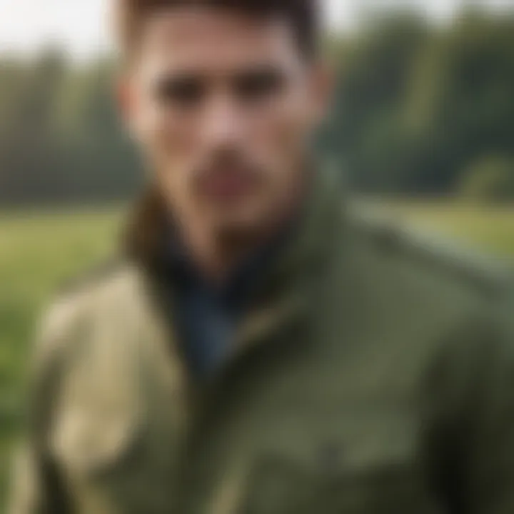 Sophisticated Olive Green Field Jacket