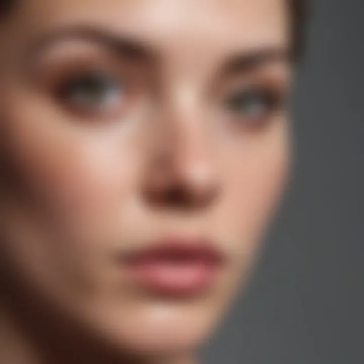 Before and after results of spot treating cystic acne