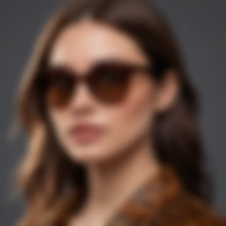 Statement Oversized Sunglasses in Tortoiseshell Pattern