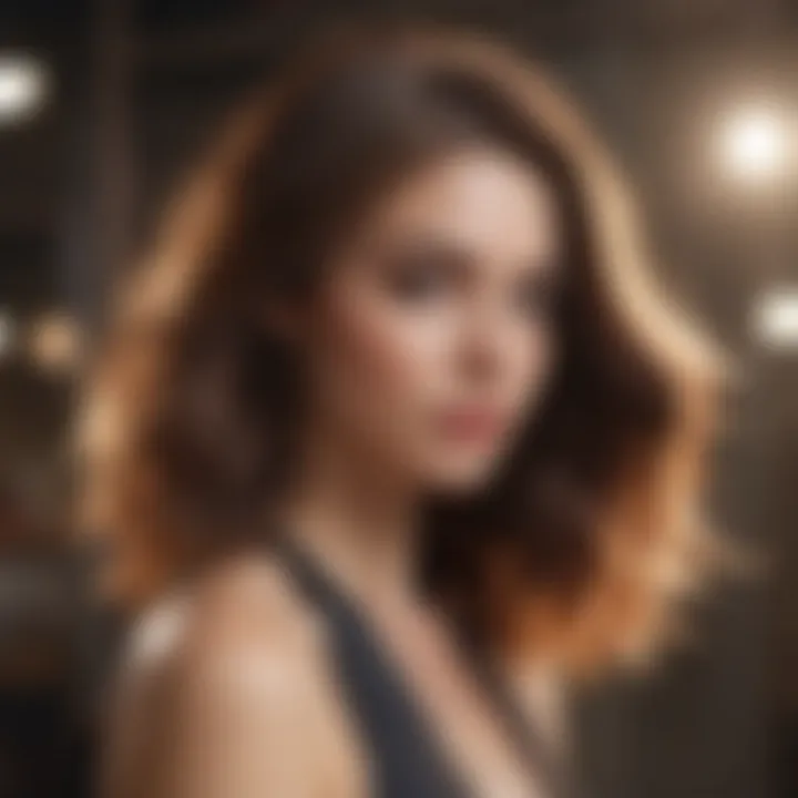Serene lifestyle setting promoting healthy hair practices