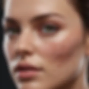 Physiological Structure of Skin Diagram illustrating the physiological structure of skin and pores