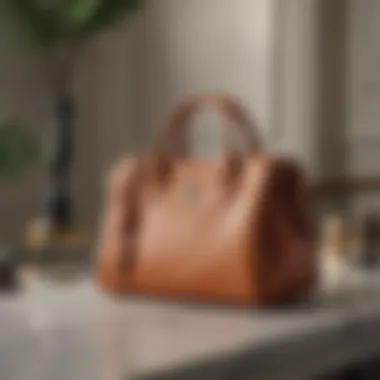 Chic Accessories for the Fashion Forward Stylish Polo Ralph Lauren handbag on a marble table